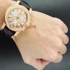 Men's Diamond Joe Rodeo Watch JoJo 2000 Rose Gold -PNZ Watches Shop mens diamond watches joe rodeo watch jojo 2000 rose gold p 46819bod
