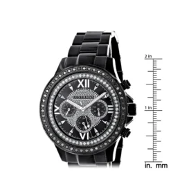 Men's Diamond Luxurman Black Diamond Watch 2ct Liberty 9 Men's Diamond Luxurman Black Diamond Watch 2ct Liberty -PNZ Watches Shop mens diamond watches luxurman black diamond watch 2ct liberty ruler