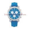 Men's Fine Diamond Benny Co Watch 3ct Blue