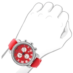 Men's Fine Diamond Benny Co Watch 3ct Red -PNZ Watches Shop mens fine diamond watches benny co watch 3ct red p 8679 body