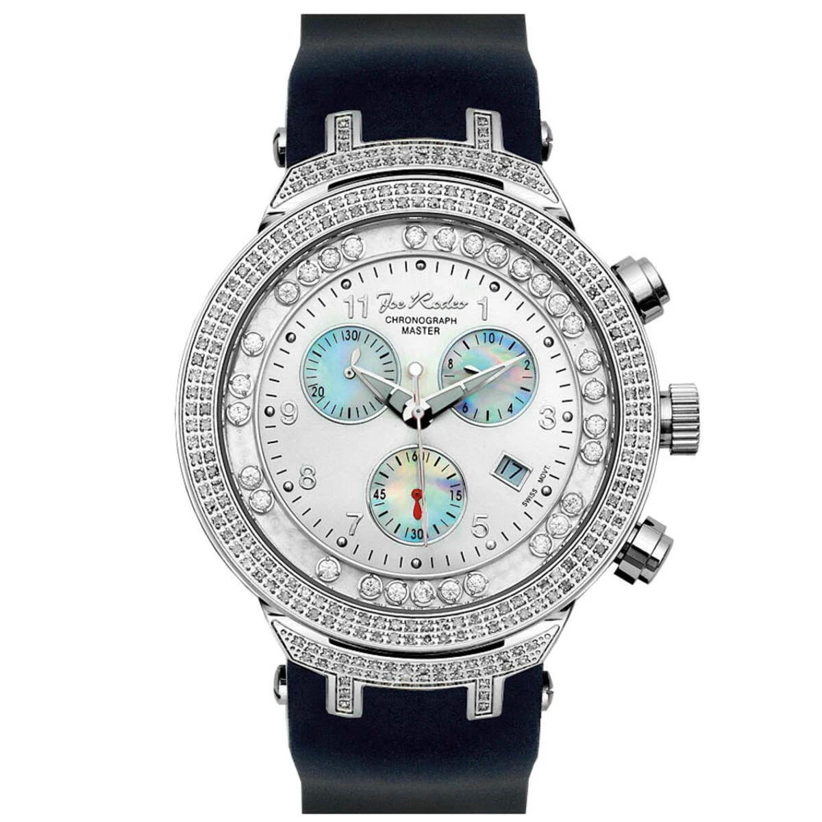 Men's Floating Diamond Watch 2.20ct Joe Rodeo Master 1 Men's Floating Diamond Watch 2.20ct Joe Rodeo Master