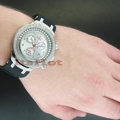 Men's Floating Diamond Watch 2.20ct Joe Rodeo Master 4 Men's Floating Diamond Watch 2.20ct Joe Rodeo Master - Image 4