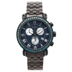 Men's Joe Rodeo Blue Diamond Watch 5.50ct Classic
