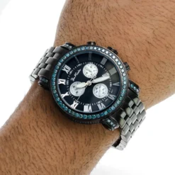 Men's Joe Rodeo Blue Diamond Watch 5.50ct Classic 16 Men's Joe Rodeo Blue Diamond Watch 5.50ct Classic -PNZ Watches Shop mens joe rodeo blue diamond watch 550ct classic p 35778 bod2