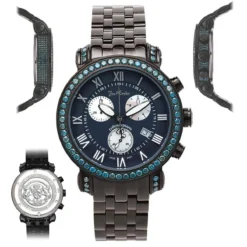 Men's Joe Rodeo Blue Diamond Watch 5.50ct Classic 15 Men's Joe Rodeo Blue Diamond Watch 5.50ct Classic -PNZ Watches Shop mens joe rodeo blue diamond watch 550ct classic p 35778 main2