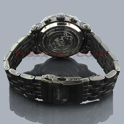 Men's Joe Rodeo Blue Diamond Watch 5.50ct Classic 3 Men's Joe Rodeo Blue Diamond Watch 5.50ct Classic - Image 3