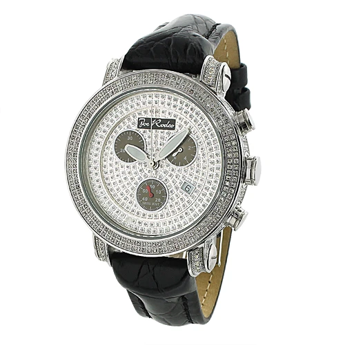 Men's Joe Rodeo Classic Diamond Bezel Watch 3.5ct 1 Men's Joe Rodeo Classic Diamond Bezel Watch 3.5ct