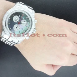Men's Joe Rodeo Diamond Watch Master Pilot 14.70ct -PNZ Watches Shop mens joe rodeo diamond watch master pilot 1470ct p 35659bod