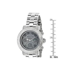 Ladies Diamond Watches By Luxurman 0.3ct Black MOP Montana -PNZ Watches Shop mens ladies diamond watches by luxurman 03ct stainless steel band ruler