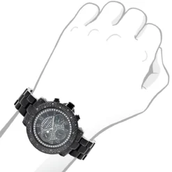 Unisex Diamond Luxurman Black Diamond Watch -PNZ Watches Shop mens ladies diamond watches luxurman black diamond watch 3