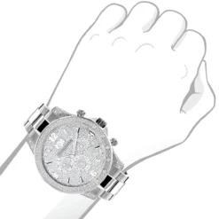 Men's Luxurman Diamond Watch 0.5ct Liberty Swiss Quartz 7 Men's Luxurman Diamond Watch 0.5ct Liberty Swiss Quartz -PNZ Watches Shop mens luxurman diamond watch 05ct liberty bod