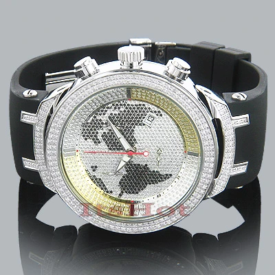 Men's World Map Joe Rodeo Diamond Watch 2.2 Master 1 Men's World Map Joe Rodeo Diamond Watch 2.2 Master