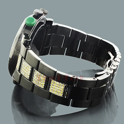 Black Men's Yellow Diamond Gucci G-Chrono Watch 6 Carats YA101331 2 Black Men's Yellow Diamond Gucci G-Chrono Watch 6 Carats YA101331 - Image 2