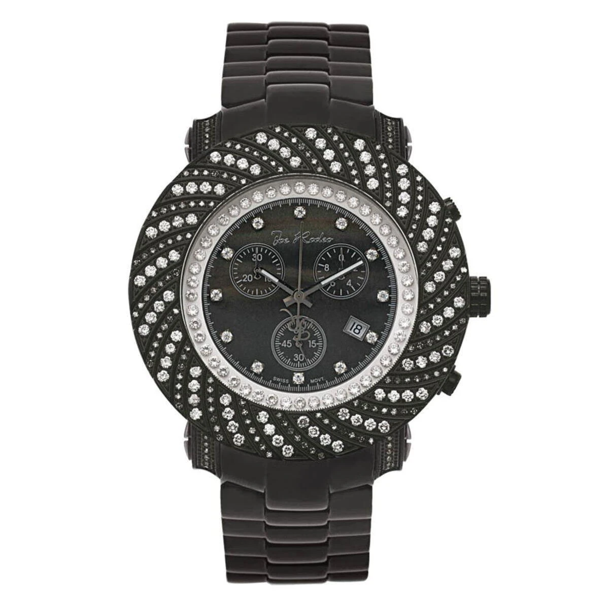New Joe Rodeo Junior Diamond Watch 4.25 Black 1 New Joe Rodeo Junior Diamond Watch 4.25 Black