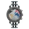 Two Tone Joe Rodeo Diamond JoJo Watch 1.75ct World Map
