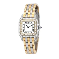 Two-tone Cartier Panthere 21mm Vintage Women's Diamond Watch 1CT