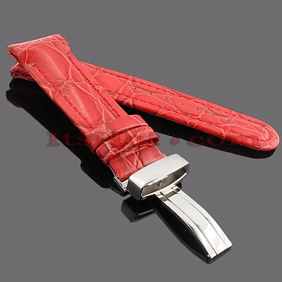 Joe Rodeo Leather Watch Band 24mm Red 1 Joe Rodeo Leather Watch Band 24mm Red