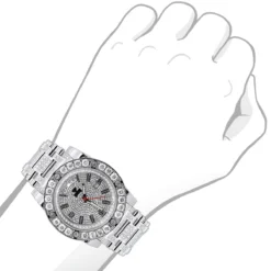 22 Carat Aqua Master Diamond Watch For Men White & Black Diamonds Automatic -PNZ Watches Shop watches 22 carat aqua master diamond watch for men white black diamonds automatic bodwh