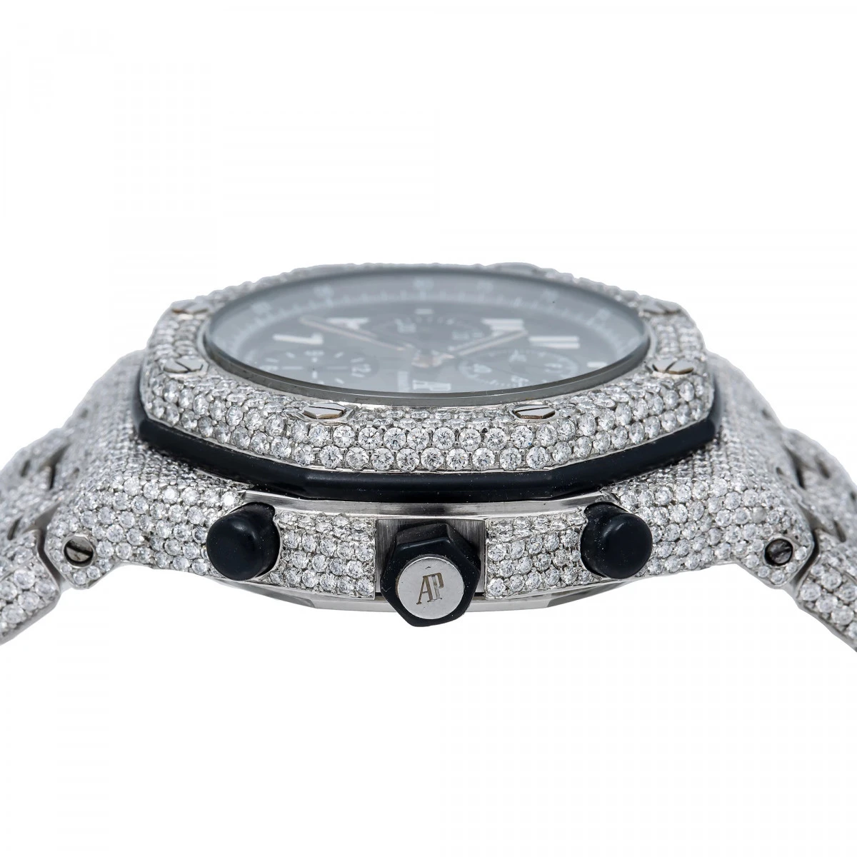 Audemars Piguet Royal Oak Offshore Chronograph 42mm Gray Dial Men's Diamond Watch 3 Audemars Piguet Royal Oak Offshore Chronograph 42mm Gray Dial Men's Diamond Watch - Image 3