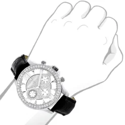 Men's Genuine Diamond Watch Luxurman Liberty Swiss MVT Leather Band White MOP 7 Men's Genuine Diamond Watch Luxurman Liberty Swiss MVT Leather Band White MOP -PNZ Watches Shop watches mens genuine diamond watch luxurman liberty swiss mvt leather band white mop bod