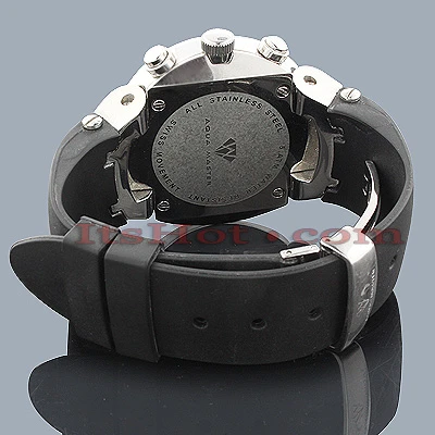 White Yellow Black Diamond Aqua Master Watch 4.25ct 2 White Yellow Black Diamond Aqua Master Watch 4.25ct - Image 2