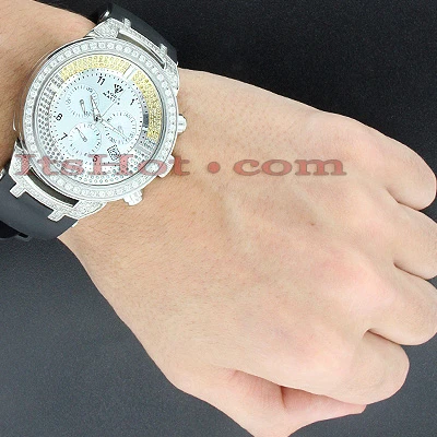 White Yellow Black Diamond Aqua Master Watch 4.25ct 3 White Yellow Black Diamond Aqua Master Watch 4.25ct - Image 3