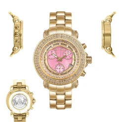 Women's Diamond JoJo Watch 1.25ct Yellow Gold Pink MOP -PNZ Watches Shop womens diamond jojo watch 125ct yellow gold pink mop p 8954 main2