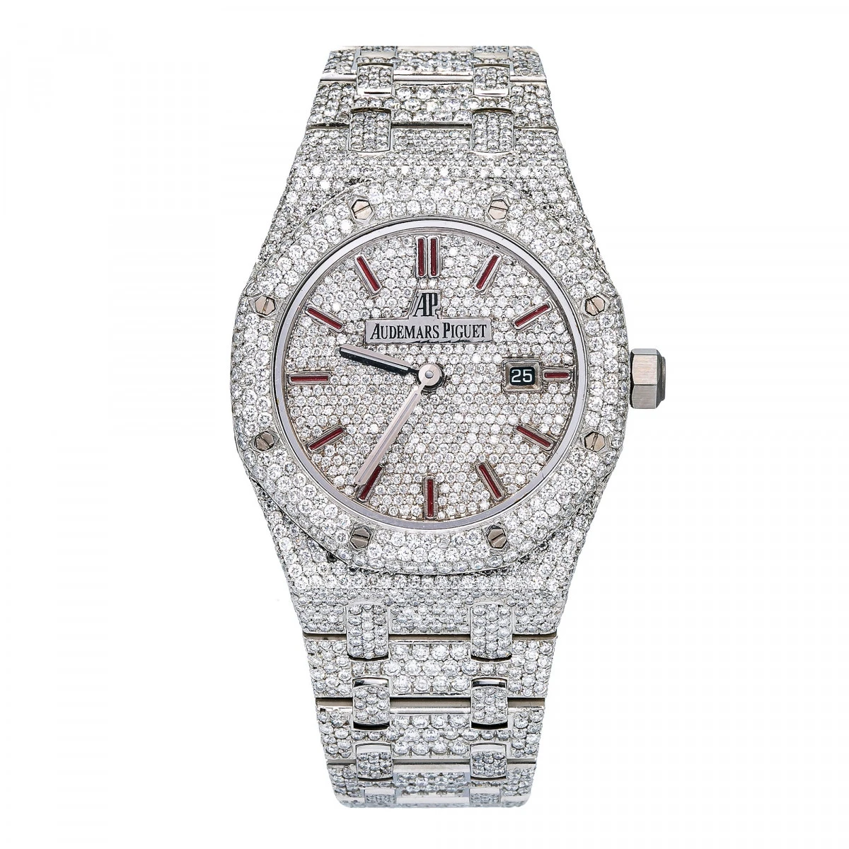 Women's Diamond Watch Audemars Piguet Royal Oak 33mm White Dial W01223 1 Women's Diamond Watch Audemars Piguet Royal Oak 33mm White Dial W01223
