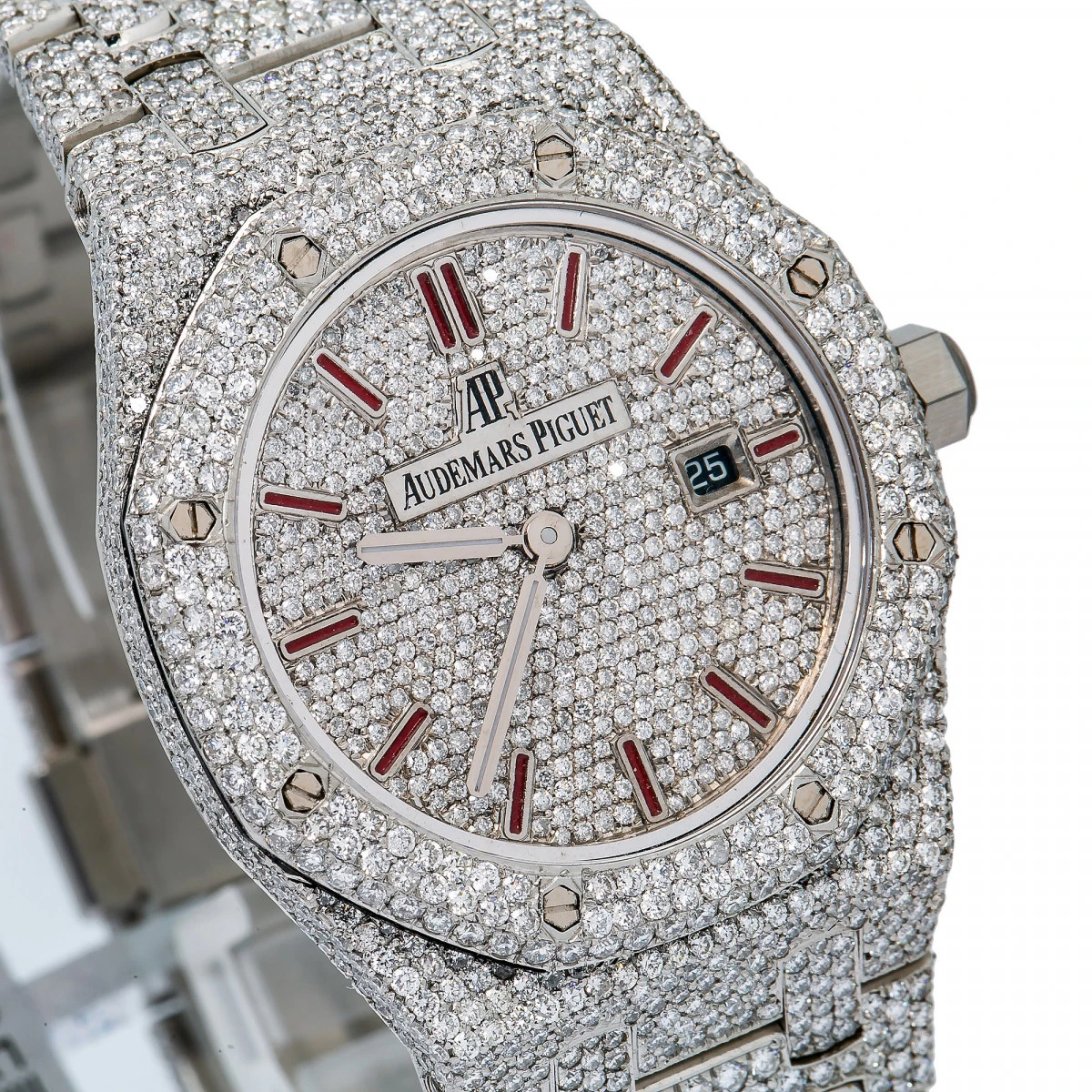 Women's Diamond Watch Audemars Piguet Royal Oak 33mm White Dial W01223 2 Women's Diamond Watch Audemars Piguet Royal Oak 33mm White Dial W01223 - Image 2