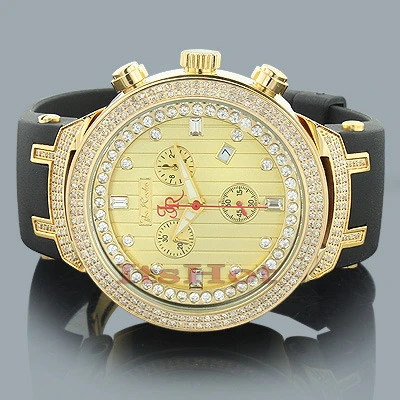 Yellow Gold Tone Joe Rodeo Men's Diamond Watch 2.20ct Master 2 Yellow Gold Tone Joe Rodeo Men's Diamond Watch 2.20ct Master - Image 2