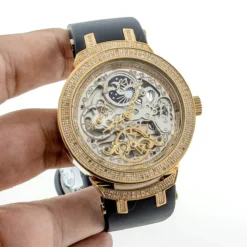 Yellow Skeleton Watch By Joe Rodeo Master 2.2ct Diamond Watches For Men -PNZ Watches Shop yellow skeleton watch by joe rodeo master 220ct diamond watches bod3
